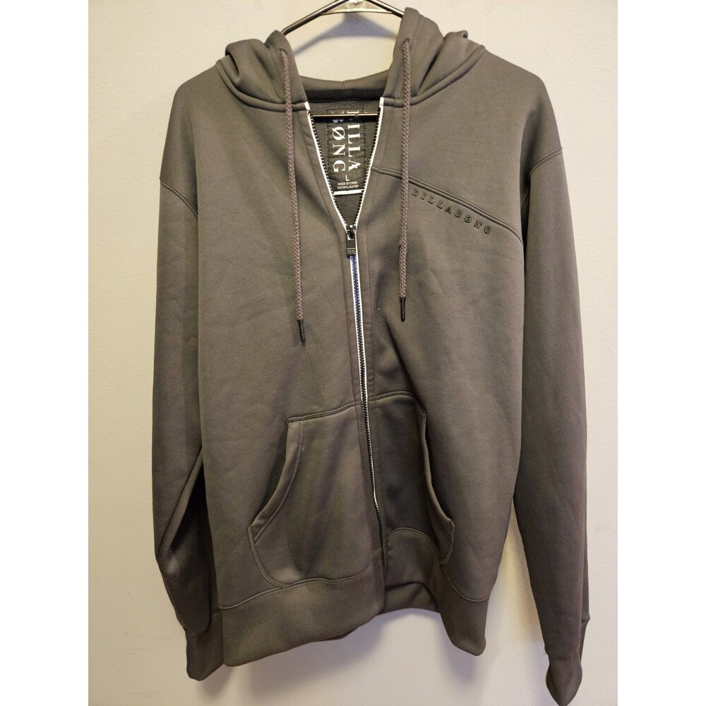 Vintage Y2K Billabong Full Zip Hoodie Mens Large Black Surf Skate 2000s